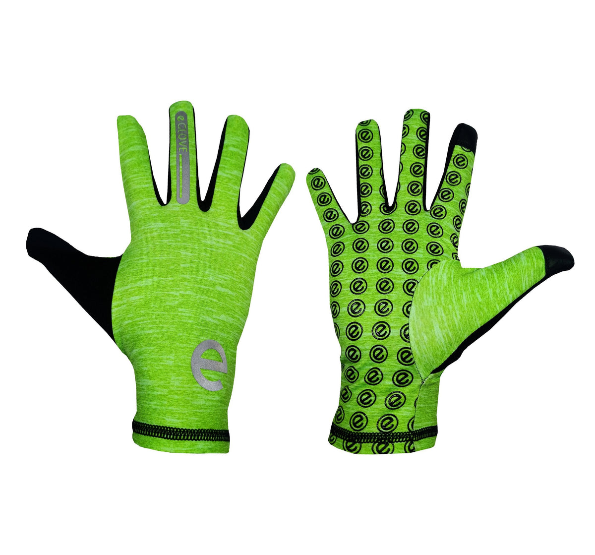 eGLOVE Run Gloves – Green | Touchscreen Running Gloves