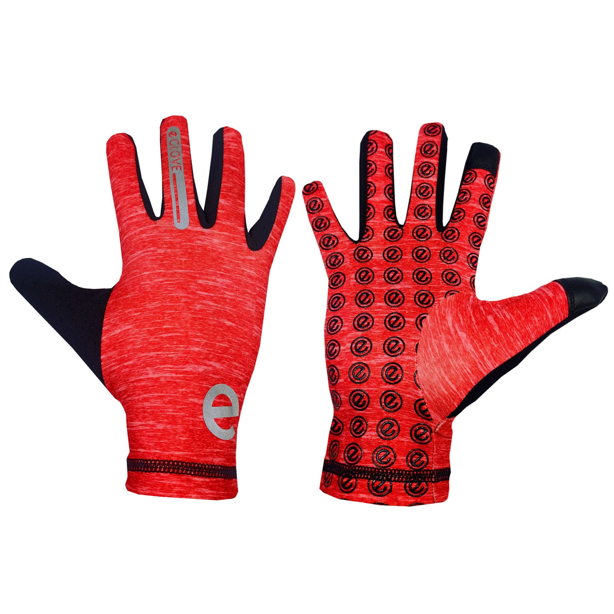 eGLOVE Run Gloves – Red | Touchscreen Running Gloves