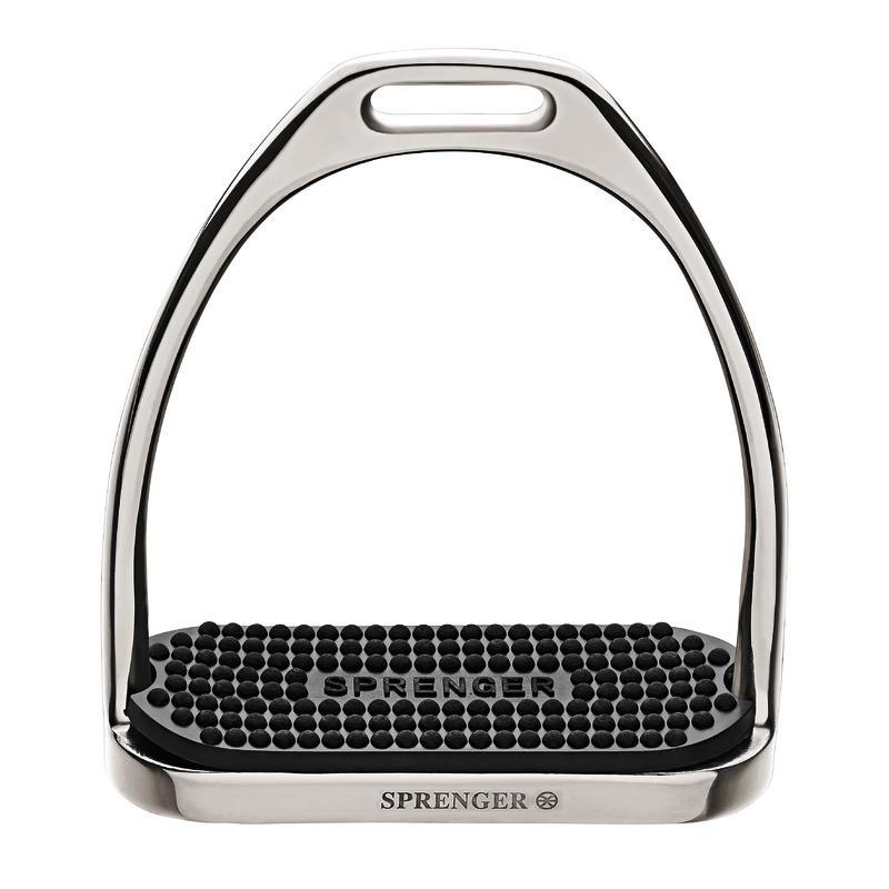 FILLIS STIRRUPS - ST.ST. WITH BLACK PAD 4.3/4"