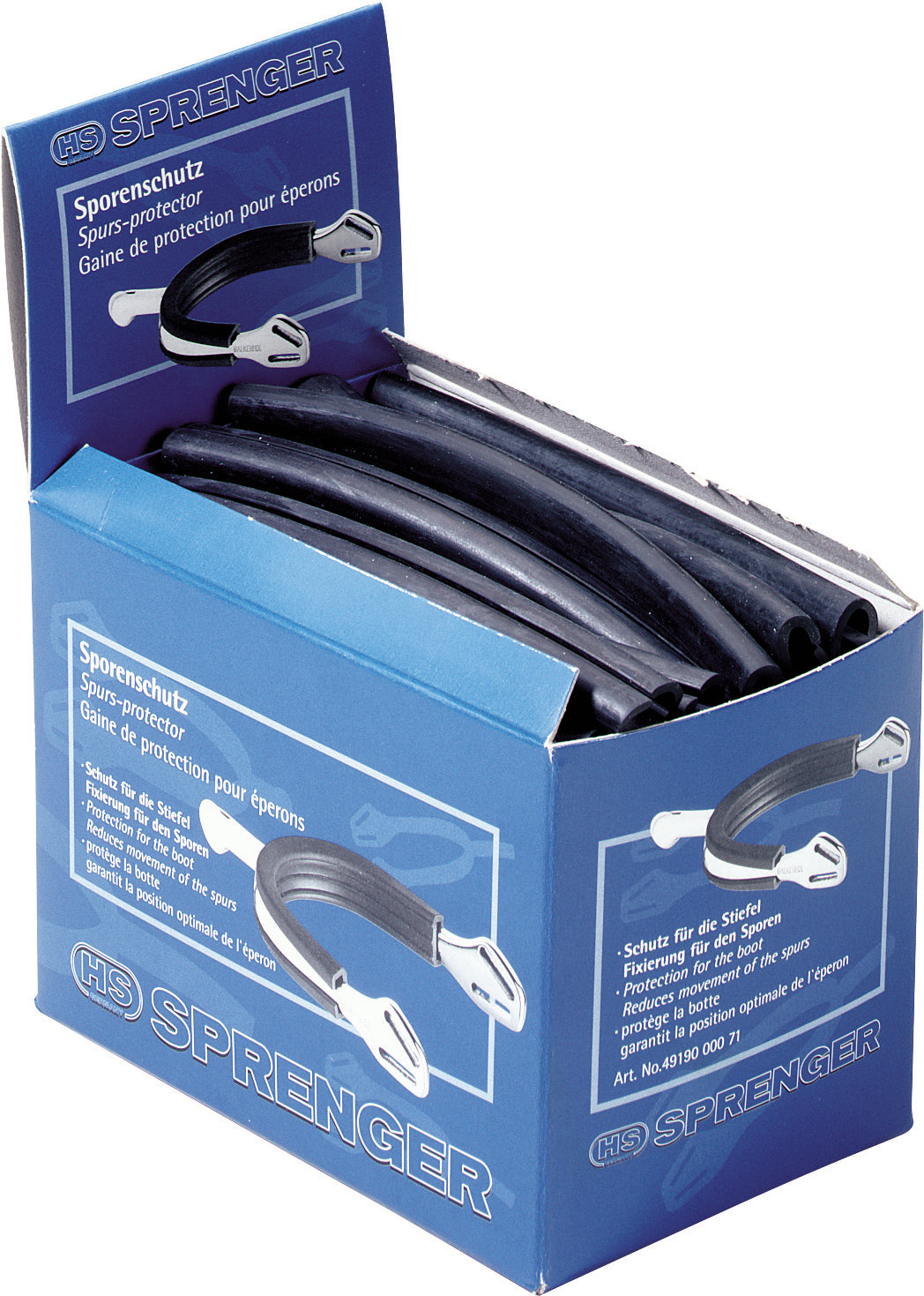 BLACK RUBBER SPUR GUARD (BOX OF 10)