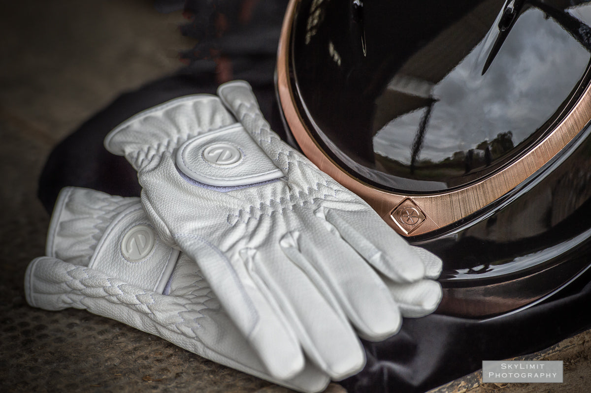 eQUEST GripPro Winter Edition Riding Gloves – White | Warm, Grippy & Touchscreen