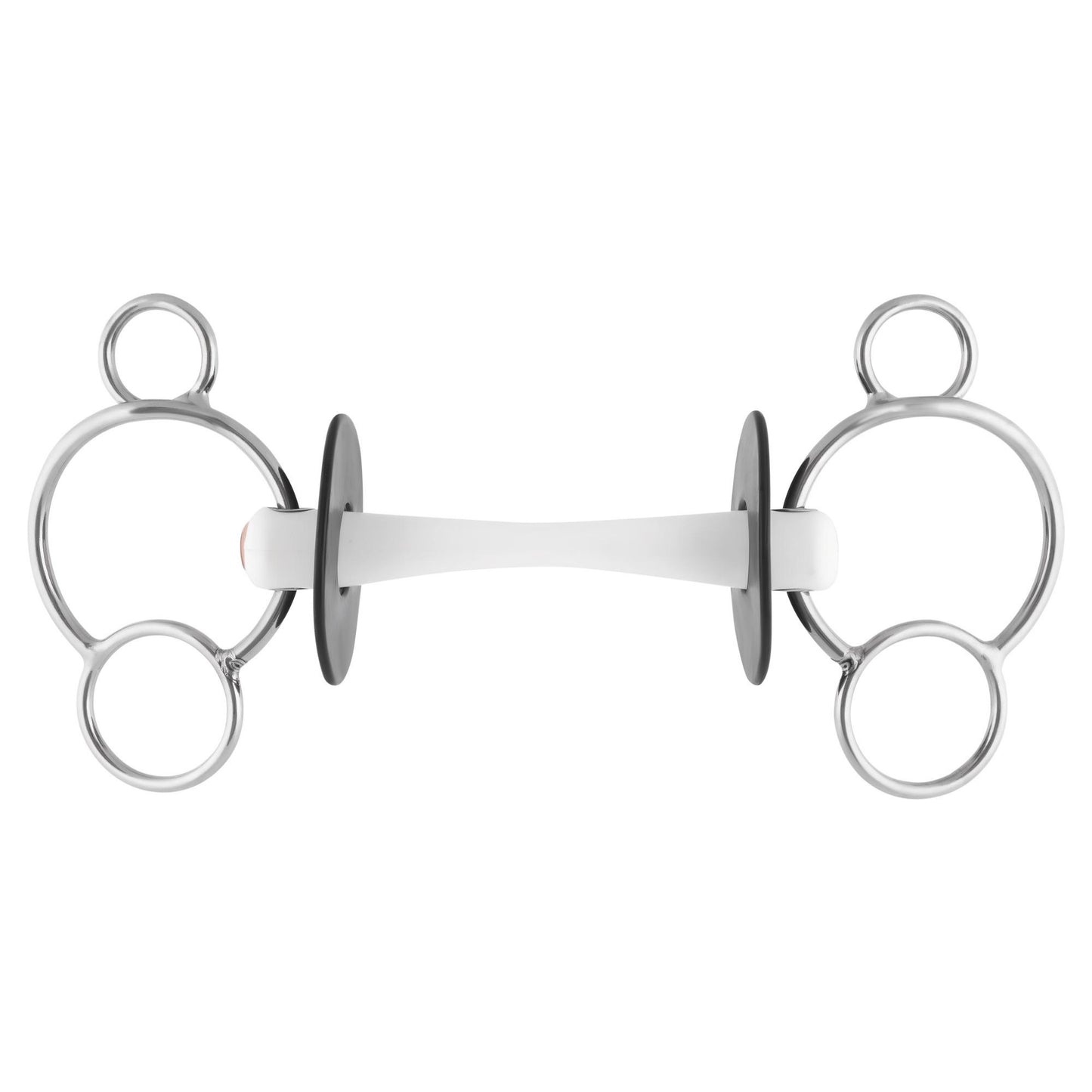 NATHE 3-RING BIT 20MM WITH FLEX. MULLEN MOUTH- Thermoplastic
