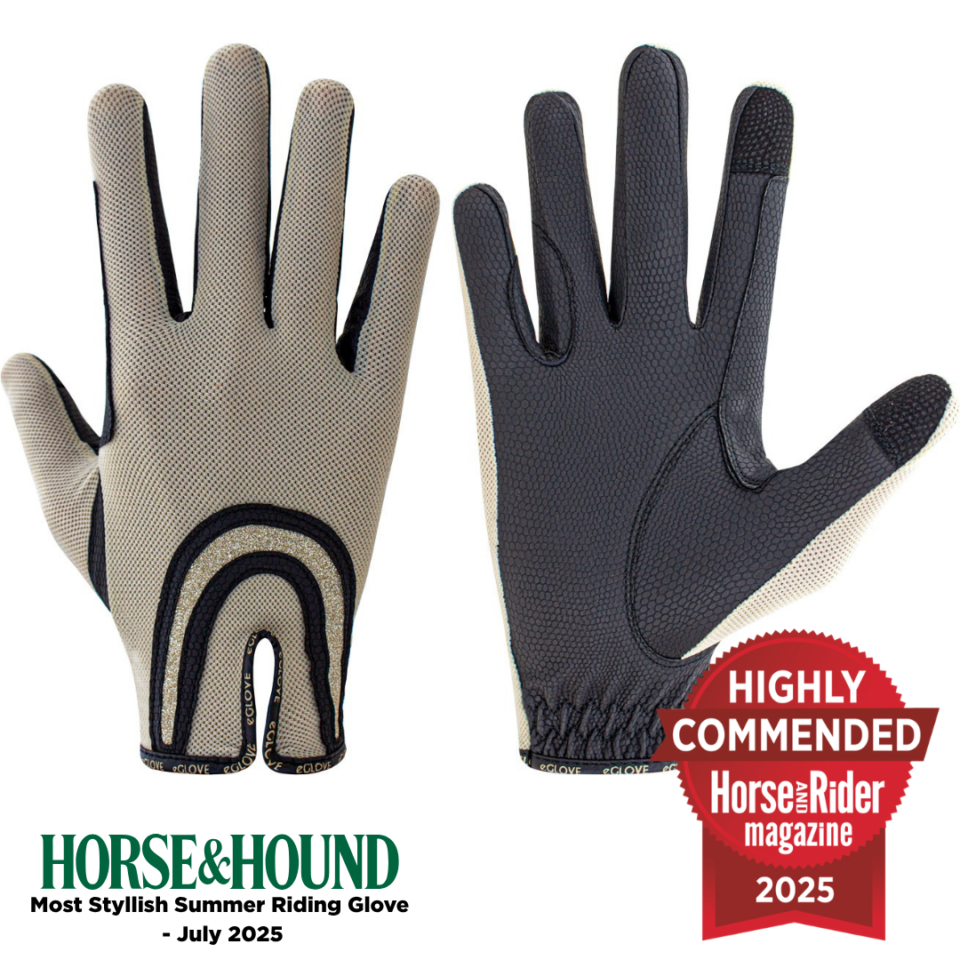 eQUEST GripPro X-LITE Pro Pull - Sand Gold Glitter Horseshoe