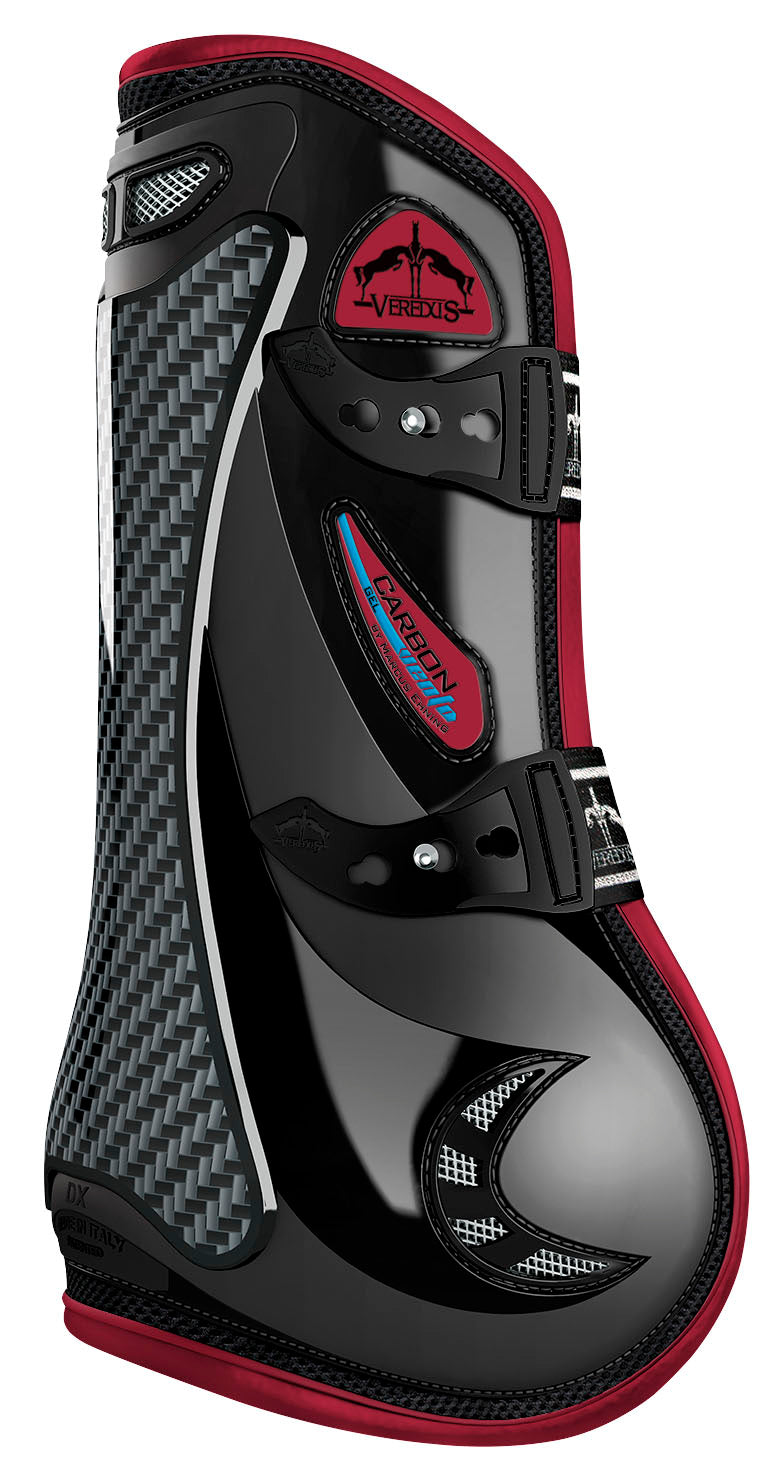 CARBON GEL VENTO FRONT COLOURED - Black/Bordeaux - L