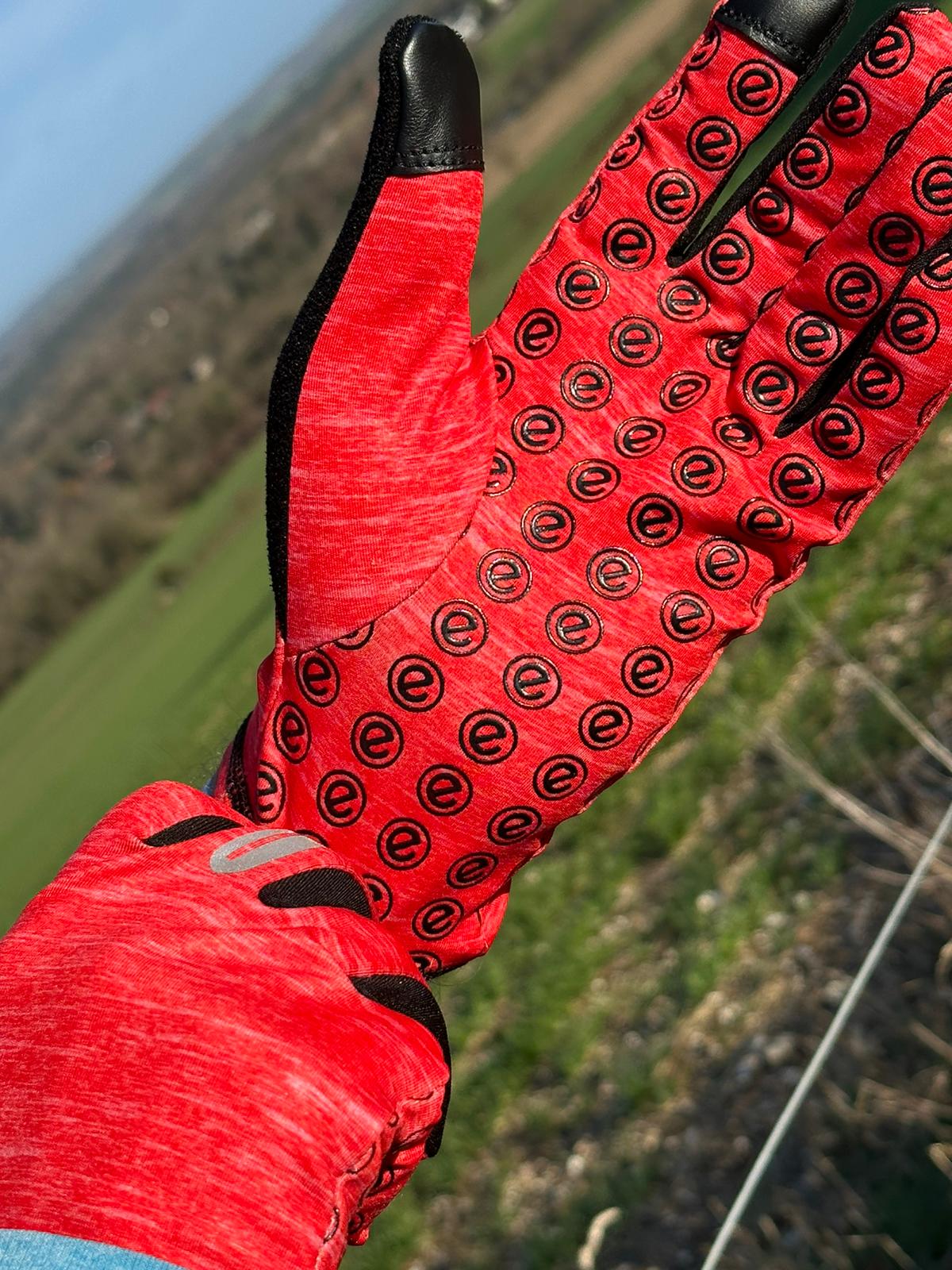 eGLOVE Run Gloves – Red | Touchscreen Running Gloves