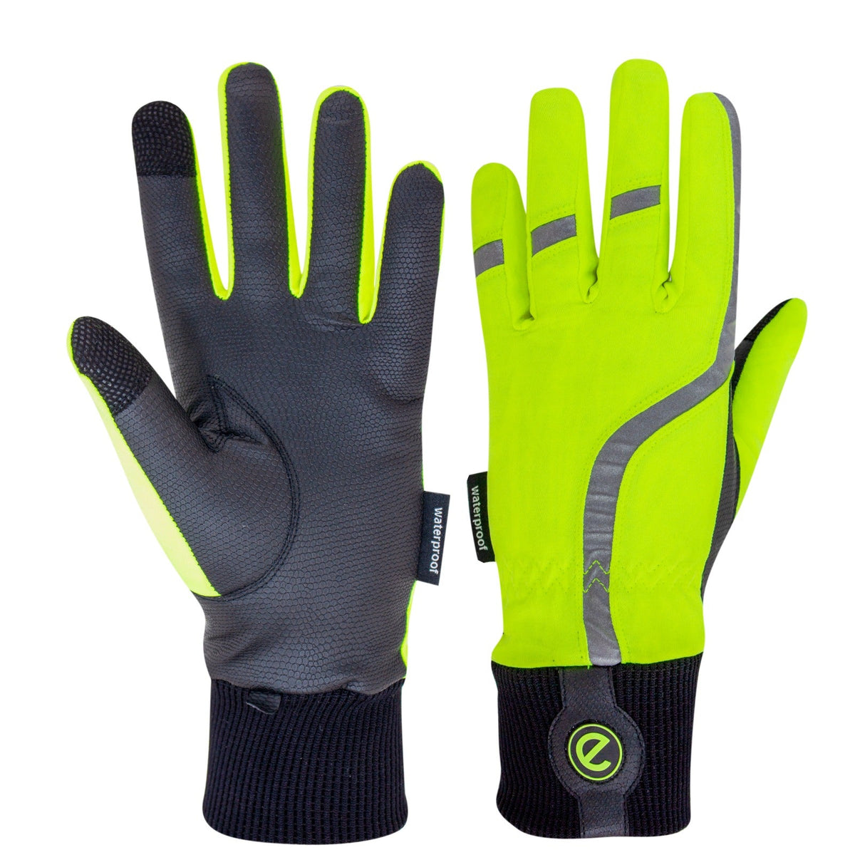 eQUEST Waterproof Hi-Vis Riding & Yard Gloves – Hi-Vis Yellow | Warm & Reflective