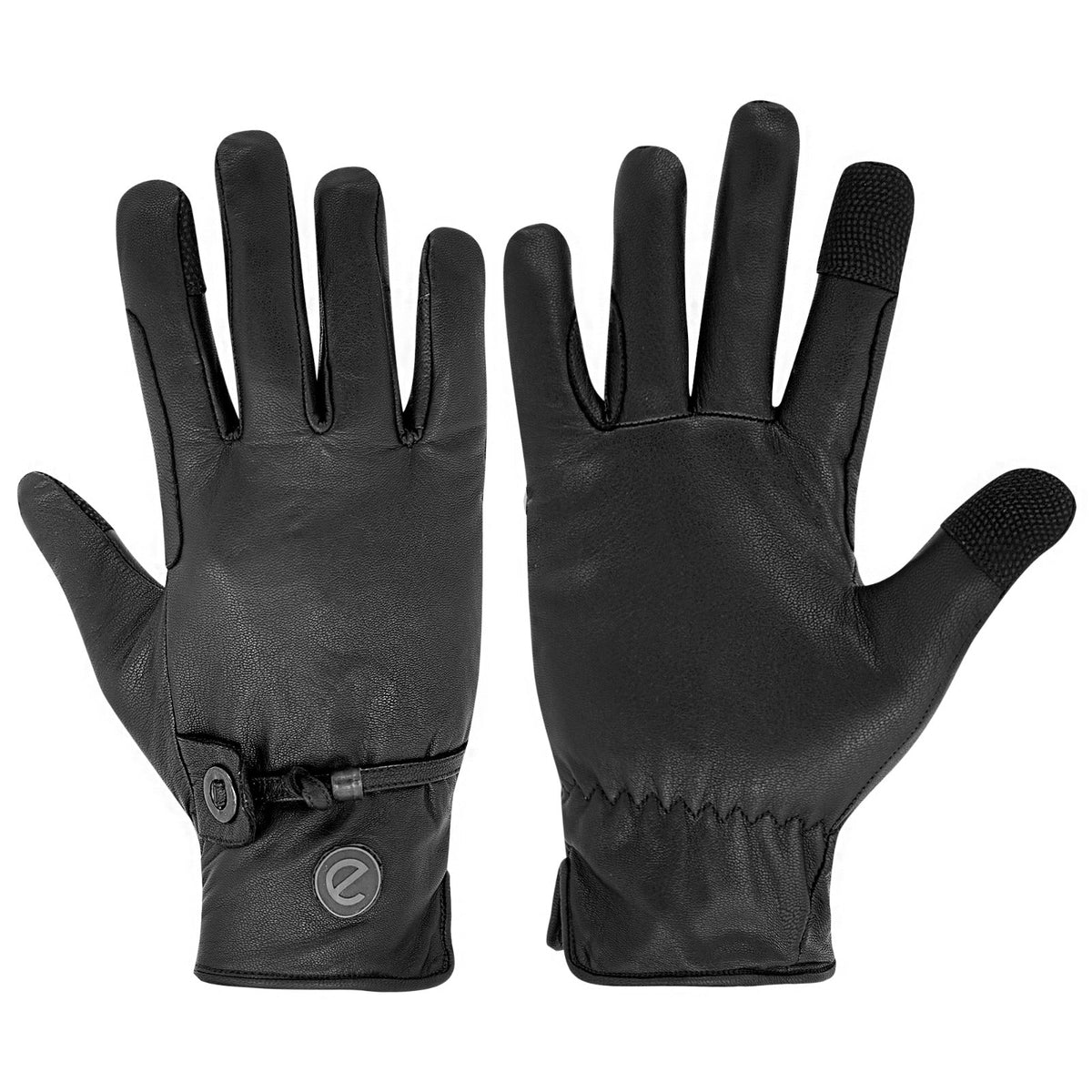eQUEST GripPro Western Leather Riding Gloves – Black | Thinsulate Lined | Touchscreen