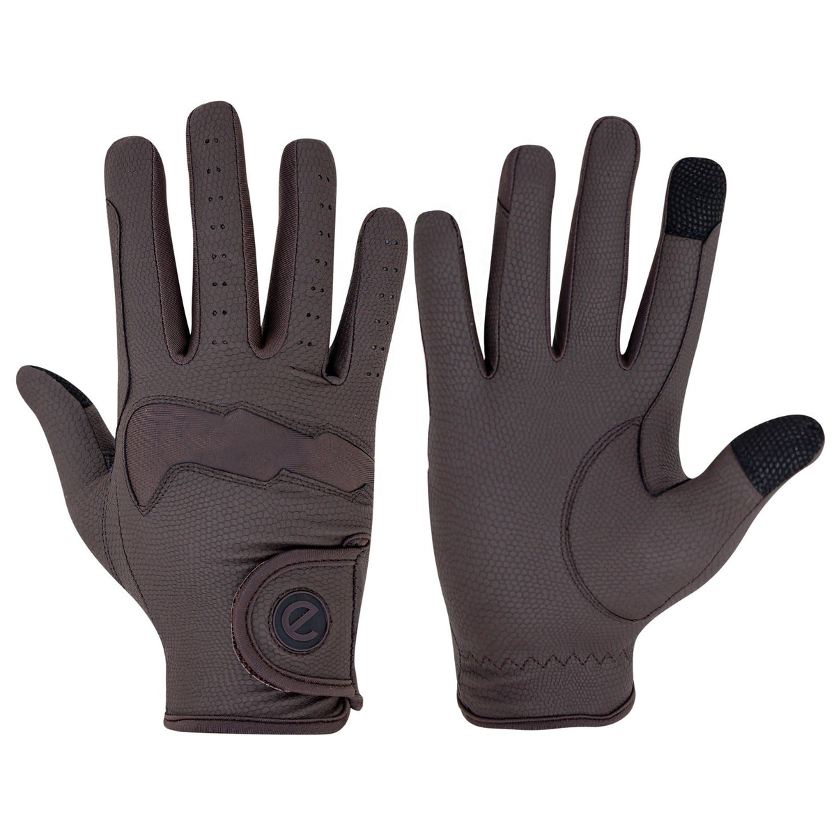 eQUEST GripPro LITE V3 Lightweight Riding Gloves – Brown / Brown | Lightweight, Grippy & Breathable