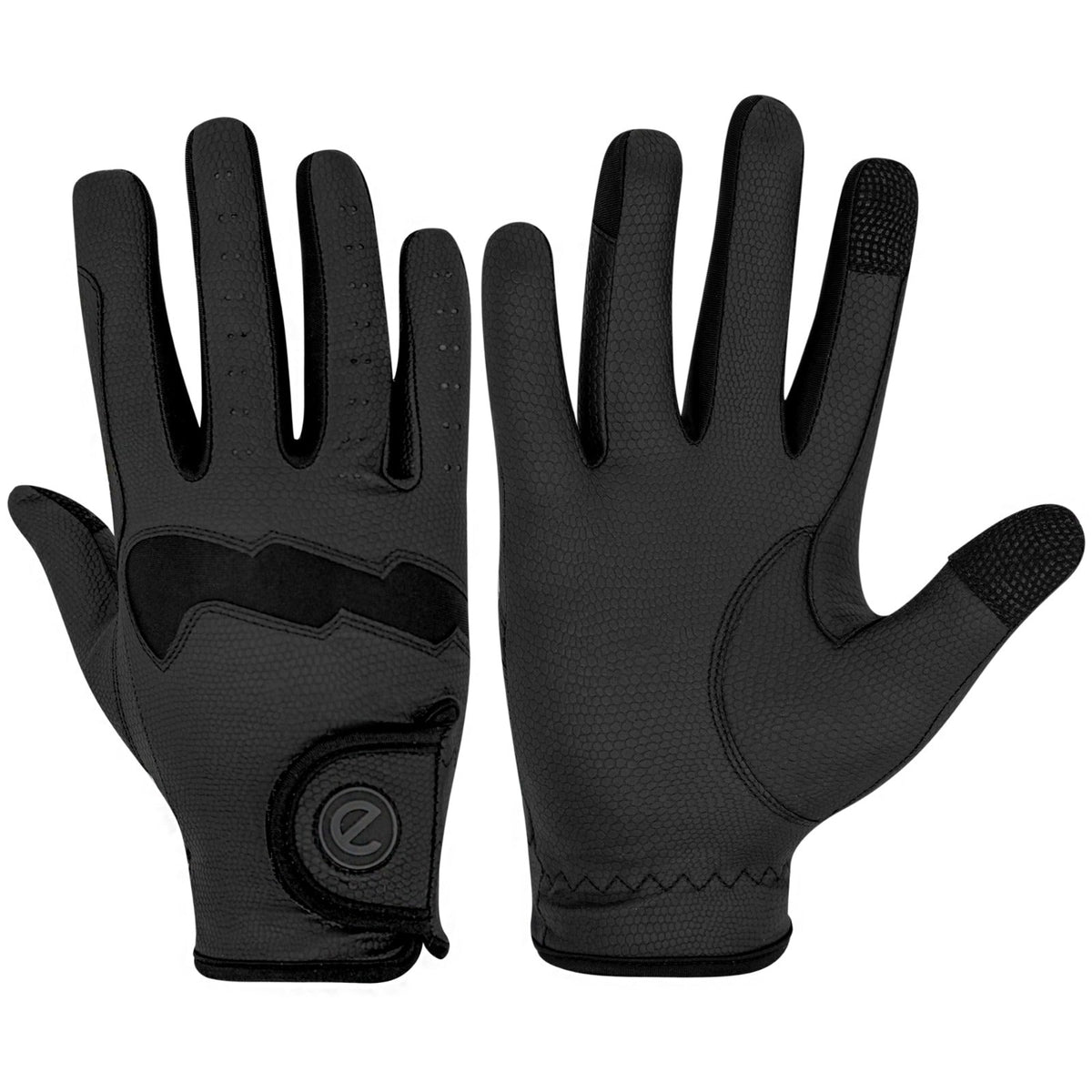 eQUEST GripPro LITE V3 Lightweight Riding Gloves – Black / Black | Lightweight, Grippy & Breathable