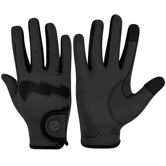 eQUEST GripPro LITE V3 Lightweight Riding Gloves – Black / Black | Lightweight, Grippy & Breathable