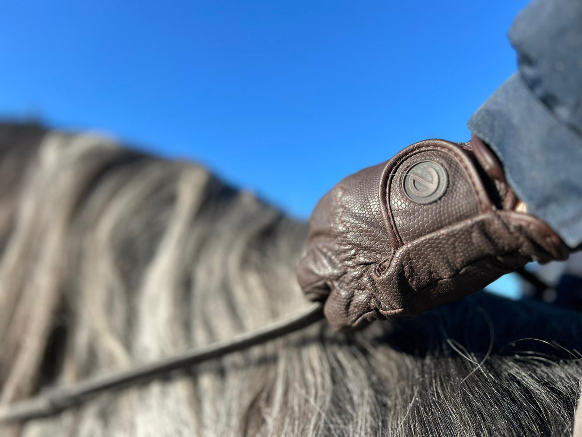 eQUEST GripPro Winter Edition Riding Gloves – Brown | Warm, Grippy & Touchscreen