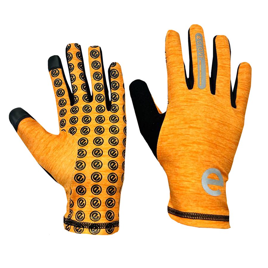 eGLOVE Run Gloves – Orange | Touchscreen Running Gloves