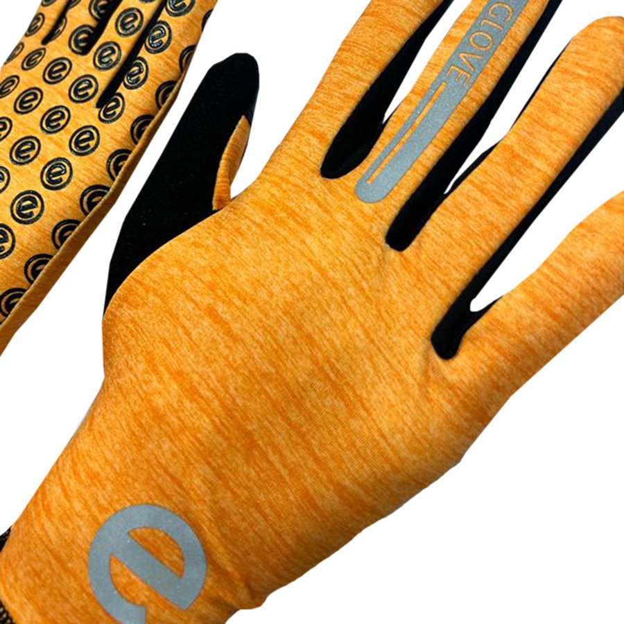 eGLOVE Run Gloves – Orange | Touchscreen Running Gloves