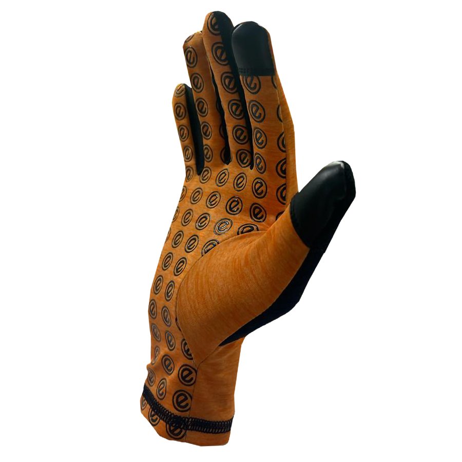 eGLOVE Run Gloves – Orange | Touchscreen Running Gloves