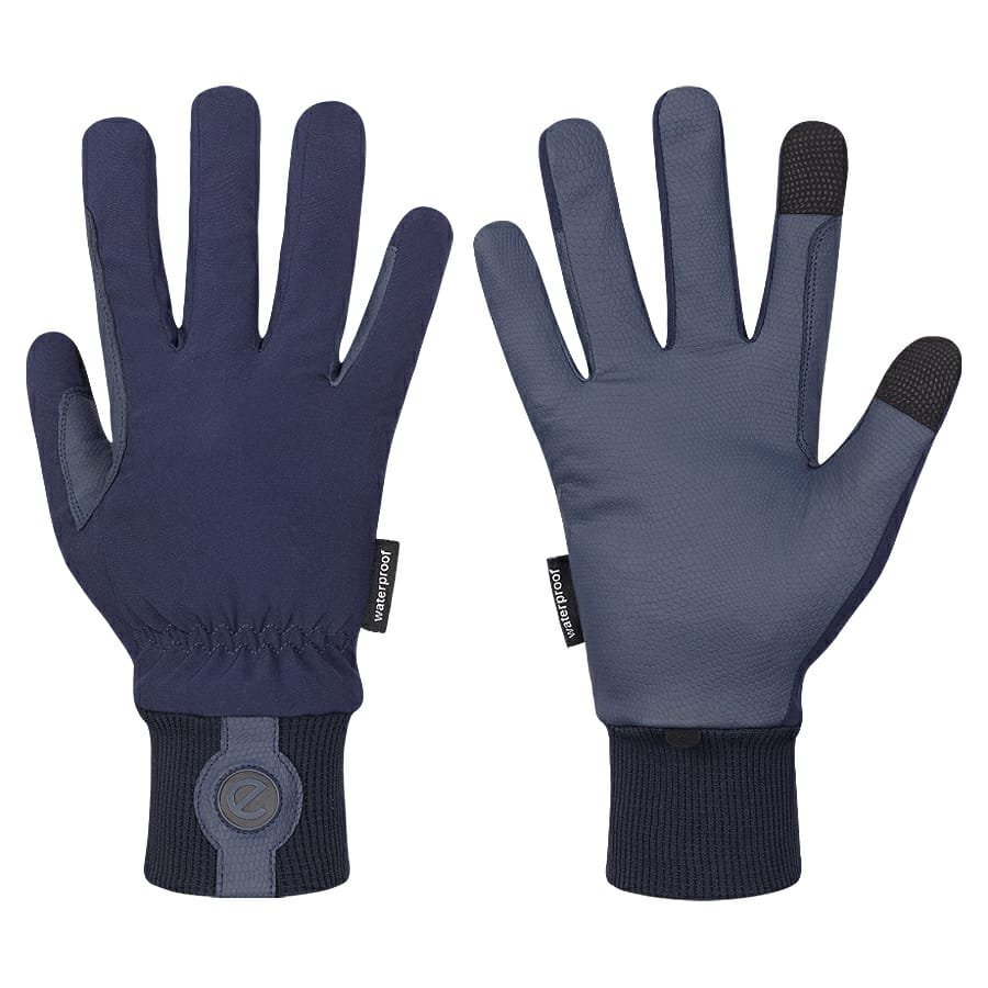 eQUEST Waterproof Riding & Yard Gloves – Blue | Warm, Grippy & Touchscreen