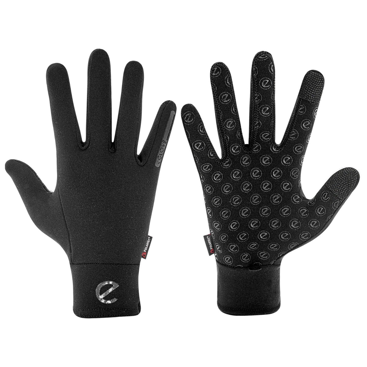 eQUEST Winter Elite Polartec Riding Gloves – Black | Warm, Breathable & Touchscreen