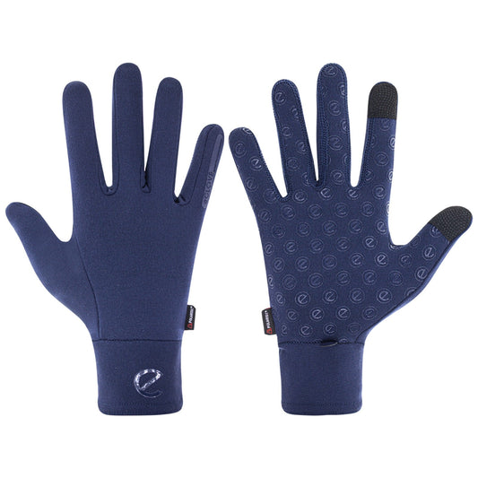 eQUEST Winter Elite Polartec Riding Gloves – Blue | Warm, Breathable & Touchscreen