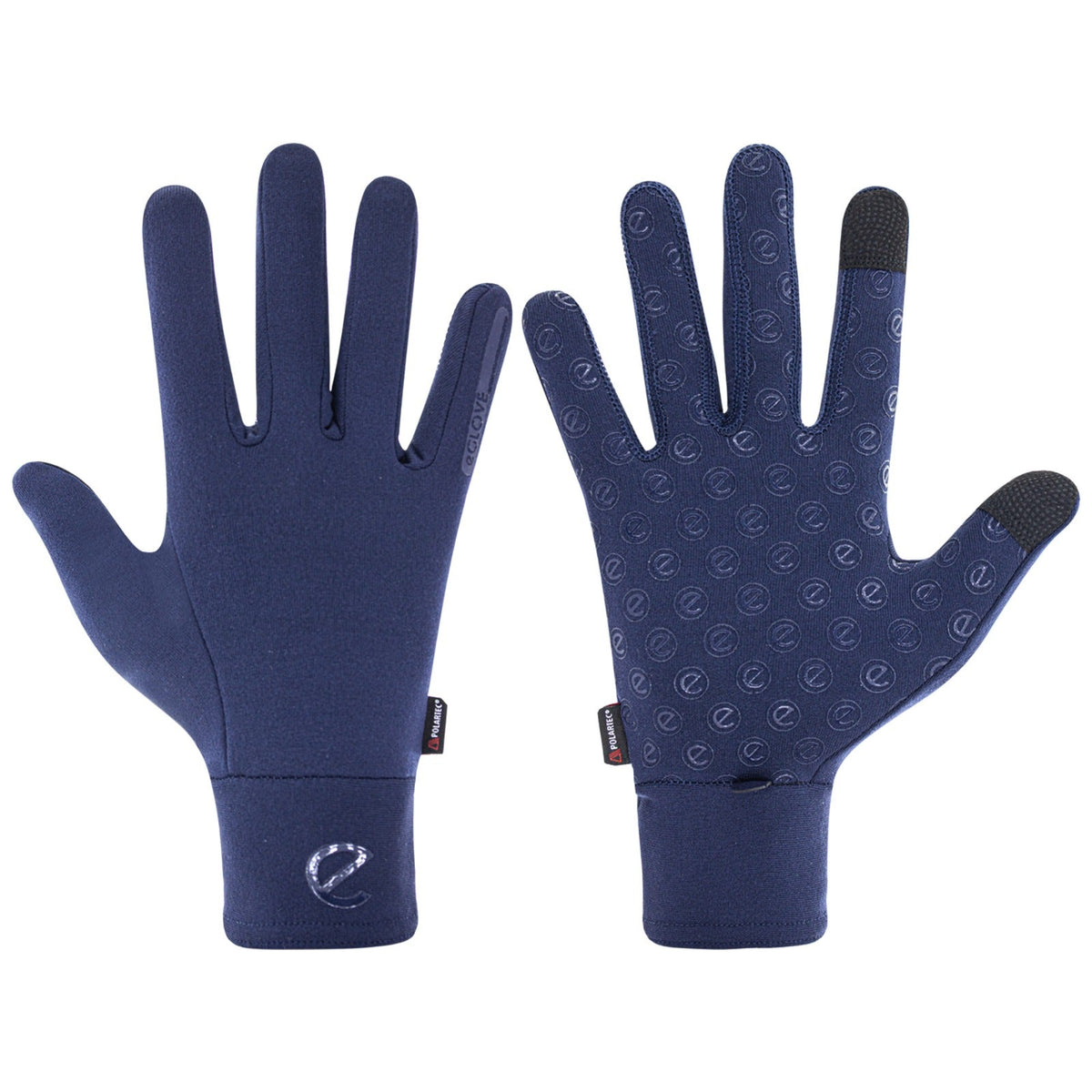 eQUEST Winter Elite Polartec Riding Gloves – Blue | Warm, Breathable & Touchscreen