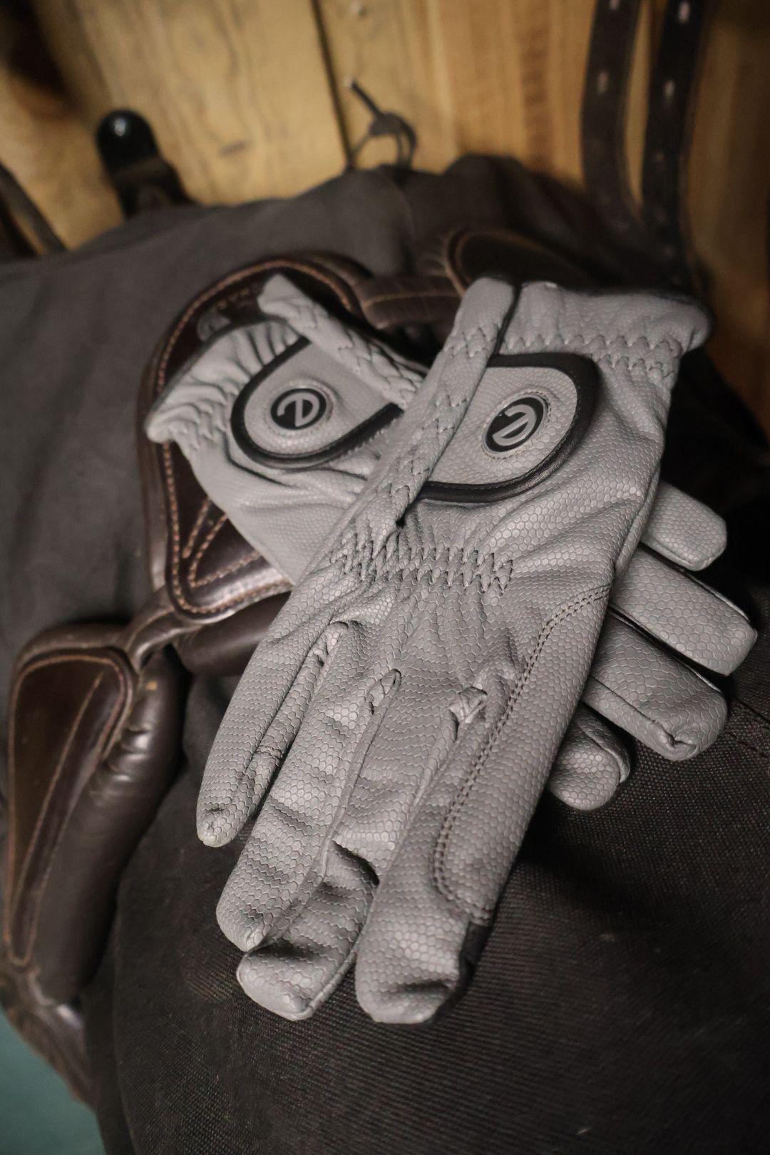 eQUEST GripPro Winter Edition Riding Gloves – Grey | Warm, Grippy & Touchscreen