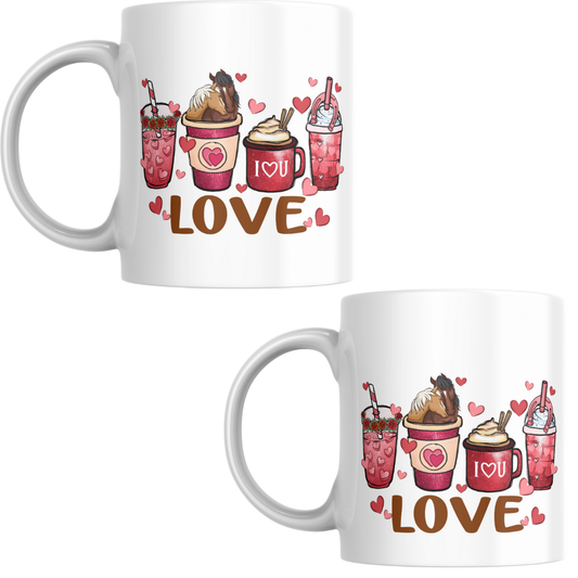 'Love' Horse Mug