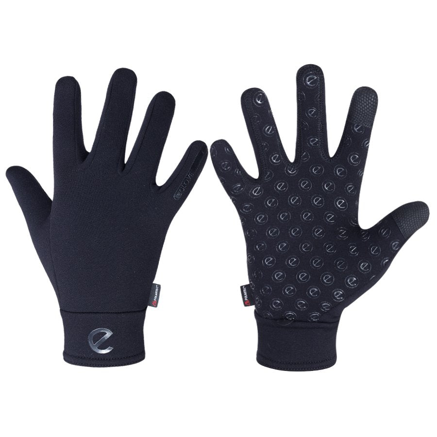 eQUEST Winter Elite Polartec Riding Gloves – Black | Warm, Breathable & Touchscreen