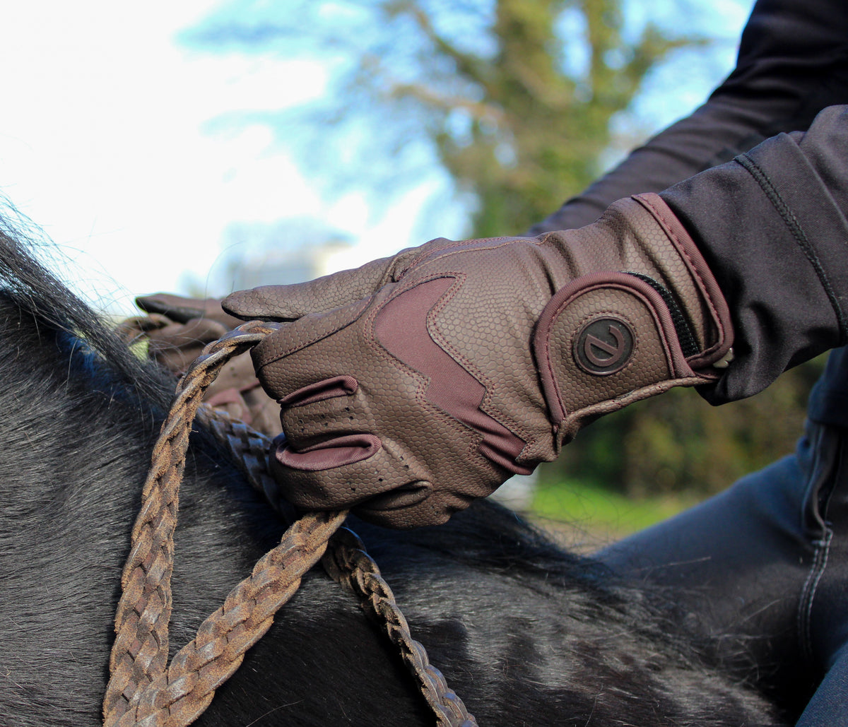 eQUEST GripPro LITE V3 Lightweight Riding Gloves – Brown / Brown | Lightweight, Grippy & Breathable